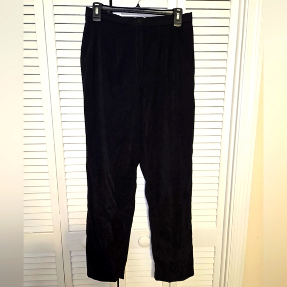 Sag Harbor Petite Vintage Women's 8P Faux Suede Pants - Picture 1 of 6
